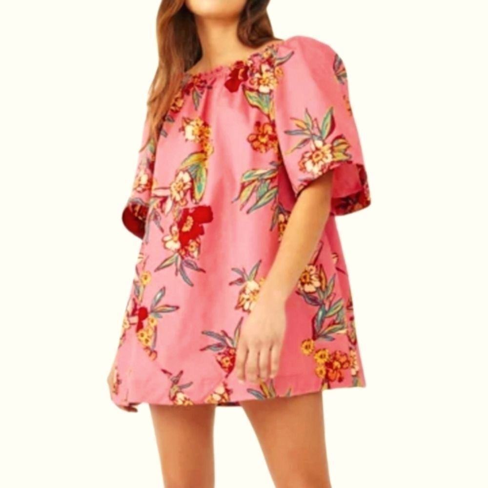 FREE‎ PEOPLE Jodie Printed Tunic Size SMALL